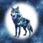 Preview: VORBESTELLUNG - Cosmic - Wolf 70cm - BIO French Terry