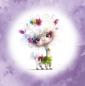 Preview: Crazy Animals - Panelbild Alpaka 70cm - BIO Jersey