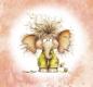 Preview: Crazy Animals - Panelbild Elefant 70cm - BIO Jersey