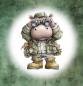 Preview: Explorer - Panelbild Nilpferd 70cm - BIO Jersey