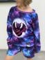Preview: Drachen - Panelbild Drache lila 70cm - BIO French Terry