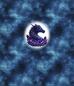 Preview: Drachen - Panelbild Kristall Drache blau 70cm - BIO French Terry
