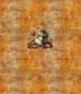 Preview: HalloAutumn Panel Igel orange – BIO French Terry