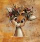 Preview: HalloAutumn Panel Reh orange – BIO French Terry