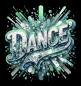 Preview: Print - Panelbild Dance 70cm - BIO French Terry
