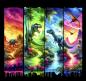 Preview: Print - Panelbild Dinos 70cm - BIO French Terry
