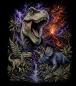 Preview: Wild - Panelbild Dinos 70cm - BIO French Terry
