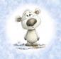 Preview: Winter Panel Eisbär - BIO French Terry