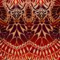 Preview: Iris rot orange, Viskosewebware - Swafing