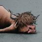 Preview: Swafing Thorsten Berger Panel Cheeky Animals 2.0 unMOOtivated rauchblau