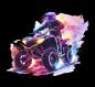 Preview: Neon - Panelbild Quad 70cm - BIO French Terry