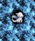 Preview: On Fire - Panelbild niedlicher Drache blau 70cm - BIO French Terry