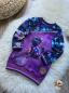 Preview: Midnight Garden Katze Panel – BIO French Terry