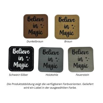 Kunstleder Label Believe in Magic