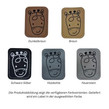 Kunstleder Label Giraffe