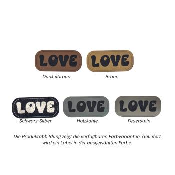 Kunstleder Label LOVE