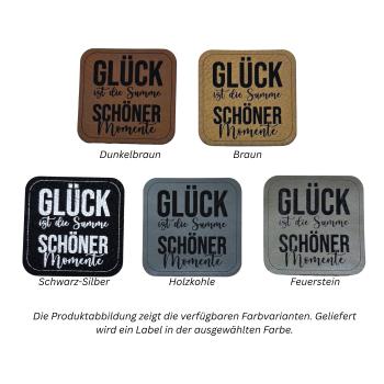 Kunstleder Label Glück ist die Summer schöner Momente
