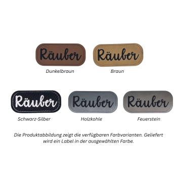 Kunstleder Label Räuber