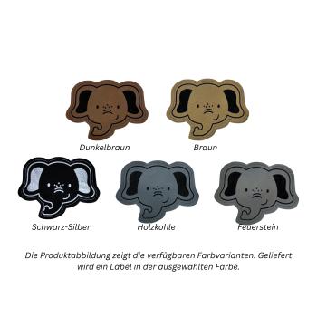 Kunstleder Patch Elefant