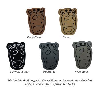 Kunstleder Patch Giraffe