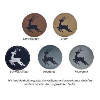 Kunstleder Patch Hirsch