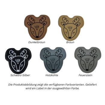 Kunstleder Patch Reh