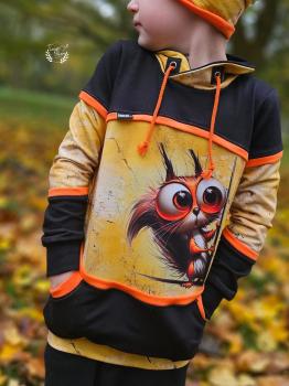 Preview: Guck Guck Eichhörnchen Panel – BIO French Terry