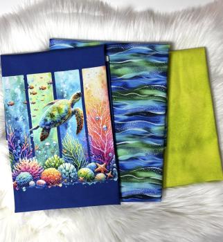 Stoffpaket - Summerprint Schildkröte