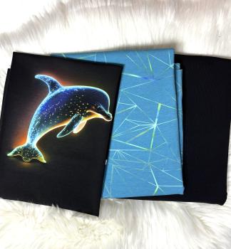 Stoffpaket - Glow Delfin