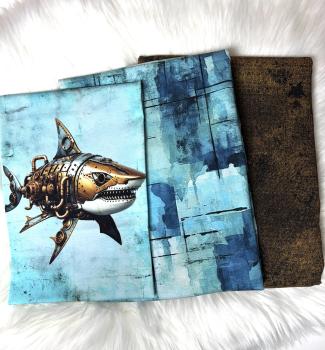 Stoffpaket - Steampunk Hai