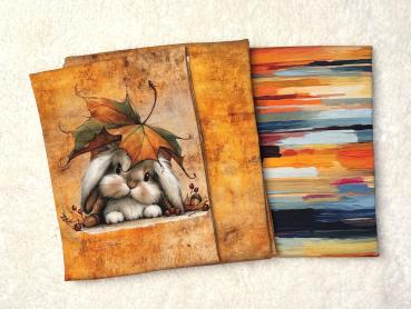 Stoffpaket - Hase orange