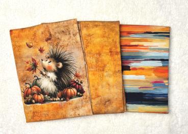Stoffpaket - Igel orange