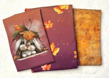 Stoffpaket - Hase lilaorange