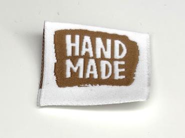 Webetikett Handmade braun