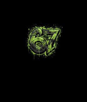 Preview: 67 - Panelbild grün - BIO French Terry