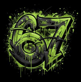 67 - Panelbild grün - BIO French Terry