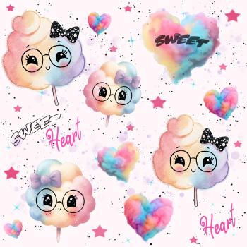 Allover Challenge - Zuckerwatte - BIO Jersey