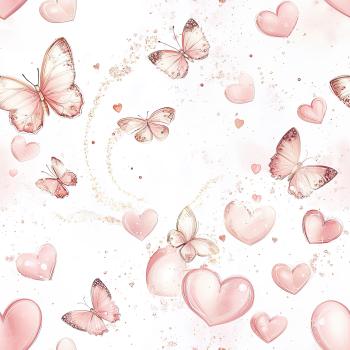 Allover Challenge - Schmetterlinge und Herzen - BIO Jersey