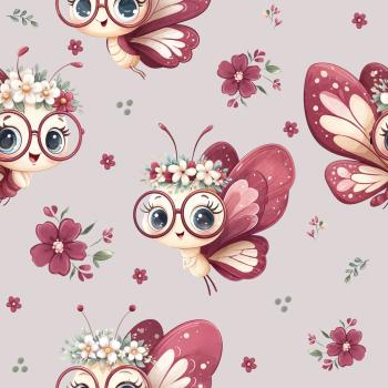 Allover Challenge - Blumenschmetterling - BIO Jersey