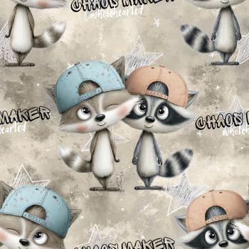 Allover Challenge - Waschbären - BIO Jersey