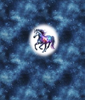 Preview: VORBESTELLUNG - Cosmic - Pferd 70cm - BIO French Terry