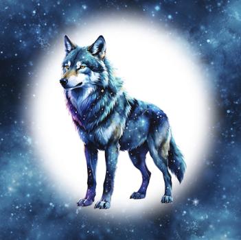 VORBESTELLUNG - Cosmic - Wolf 70cm - BIO French Terry