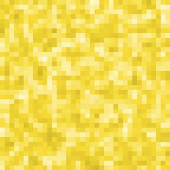 Pixel gelb - Überbreite BIO French Terry