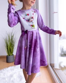 Preview: Crazy Animals - Panelbild Alpaka 70cm - BIO Jersey