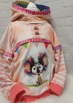 Preview: Crazy Animals - Panelbild Koala 70cm - BIO Jersey