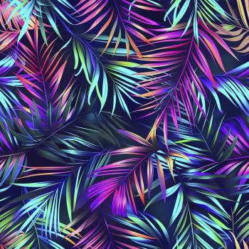 Glow - Blätter - Überbreite BIO Jersey