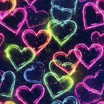 Glow - Herzen - Überbreite BIO Jersey