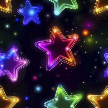 Glow - Sterne - Überbreite BIO Jersey