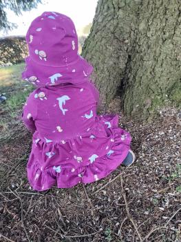 Preview: Little Ocean - Allover beere - Überbreite BIO Jersey