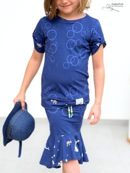 Preview: Little Ocean - Blasen blau - Überbreite BIO Jersey